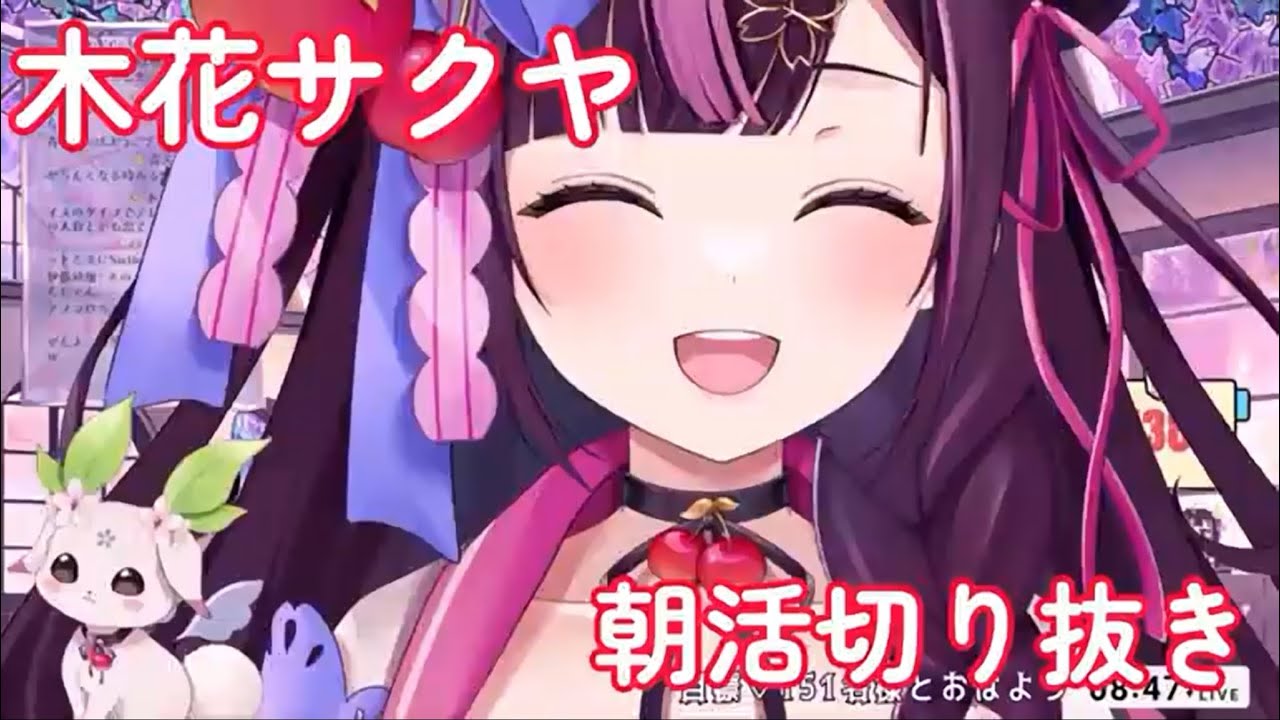 【#木花サクヤ 】てまちゃんが髪にくっ付いて取れない姫様カワイイ【#朝活 】