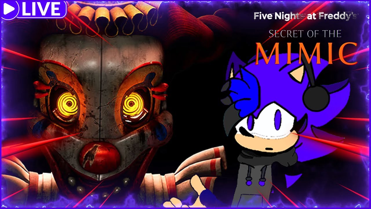 JOGANDO FNAF SECRET OF THE MIMIC (AO VIVO)
