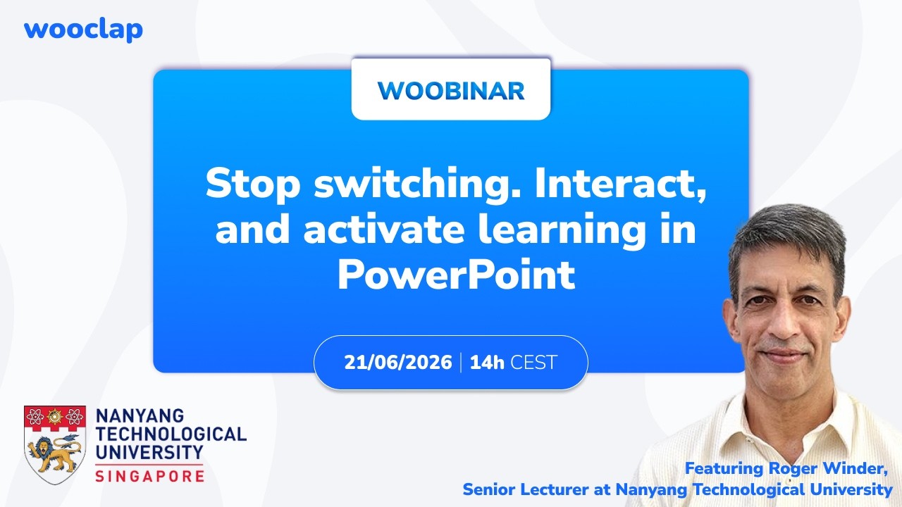 How NTU Singapore uses Wooclap's PowerPoint integration for active learning