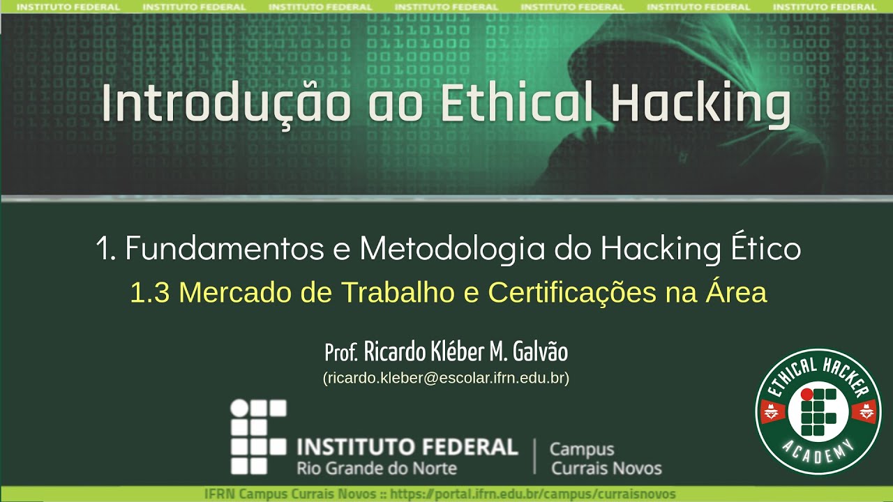 [EHA/IFRN] IEH – 1.3 Mercado de Trabalho e Certificações na Área
