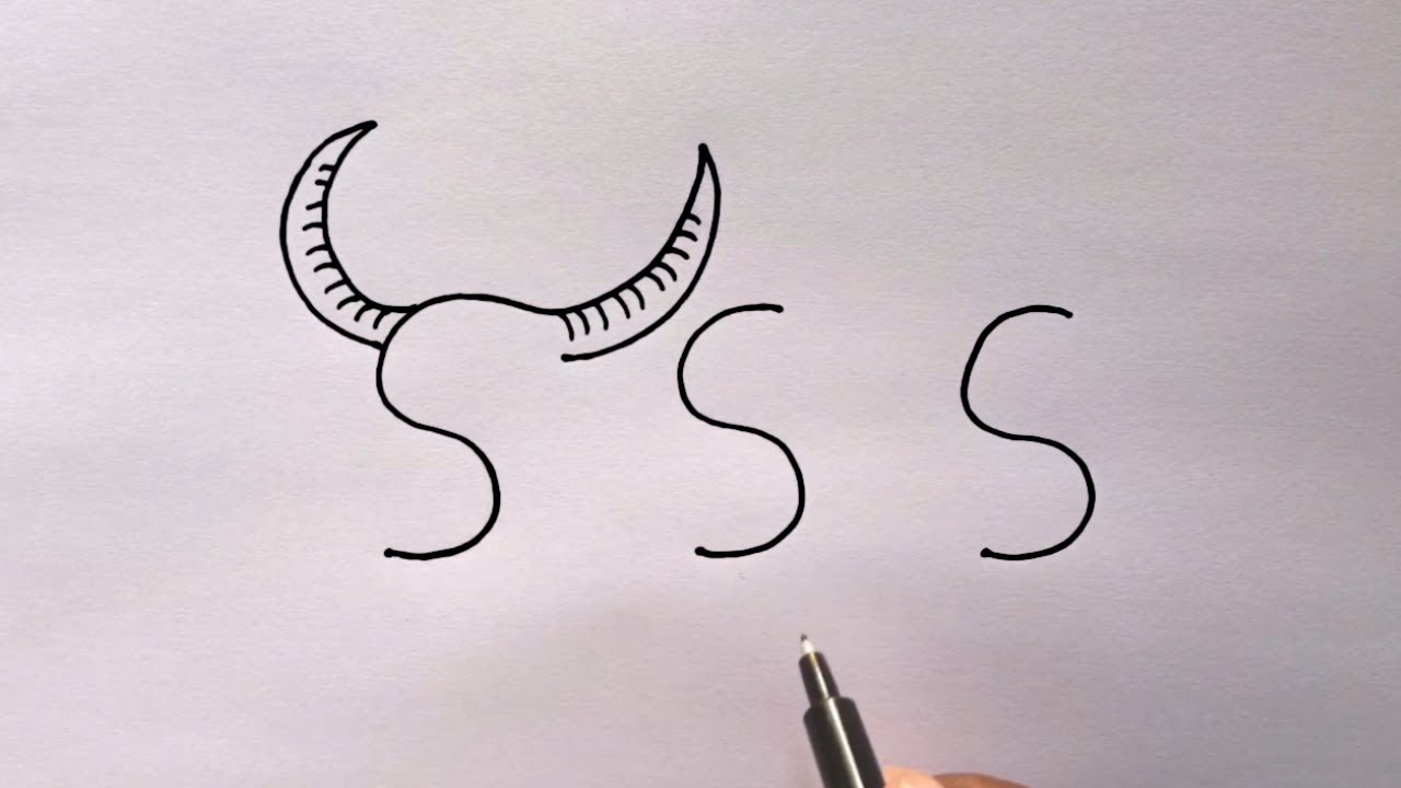 Buffalo Drawing With 555 Number | How To Turn 555 In Buffalo Drawing Easy