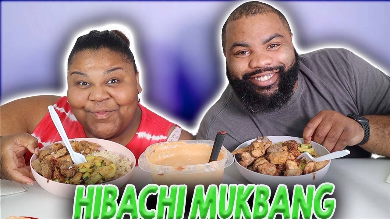 STEAK & CHICKEN HIBACHI MUKBANG|