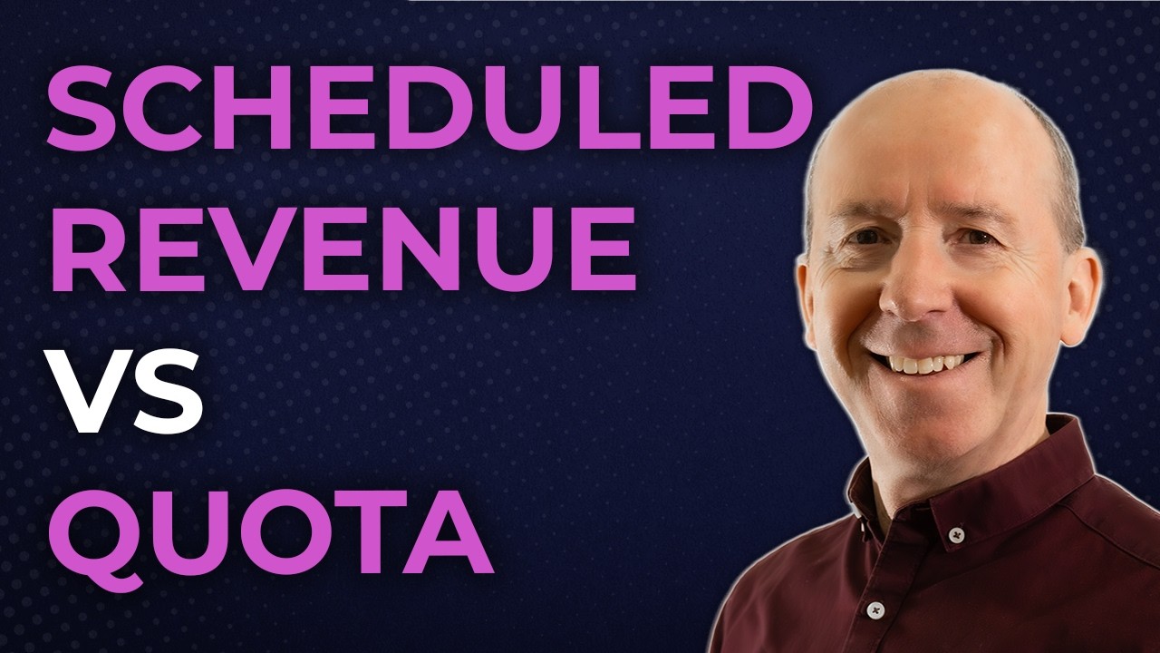 Track Scheduled Revenue Versus Quota in Salesforce