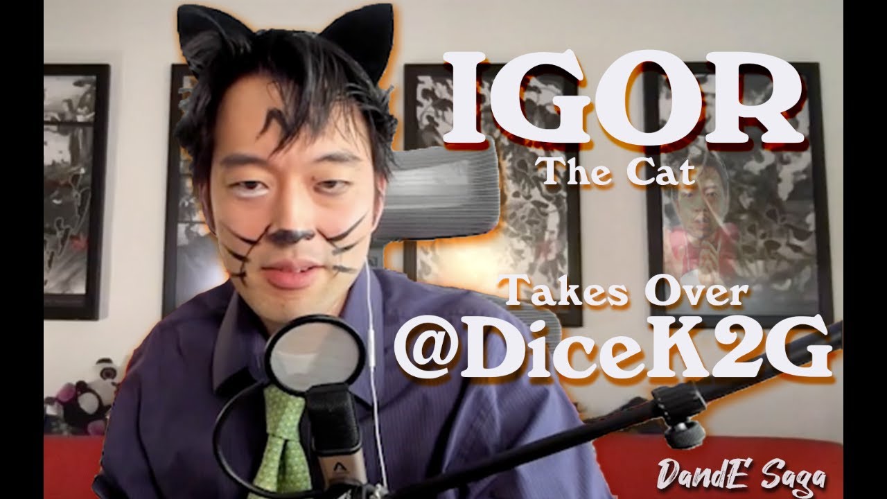 DandE Saga: IGOR THE CAT takes over Daisuke Tsuji's Twitch