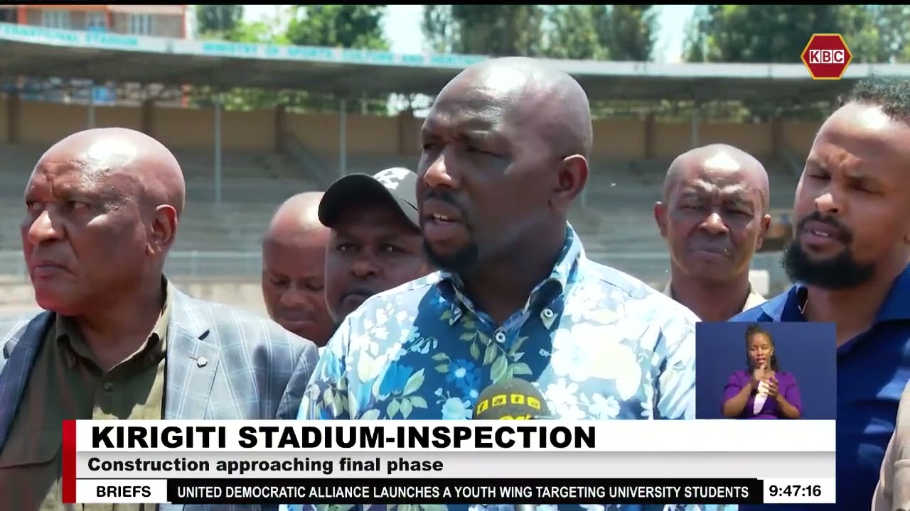 CS Murkomen inspects Kirigiti Stadium in Kiambu County