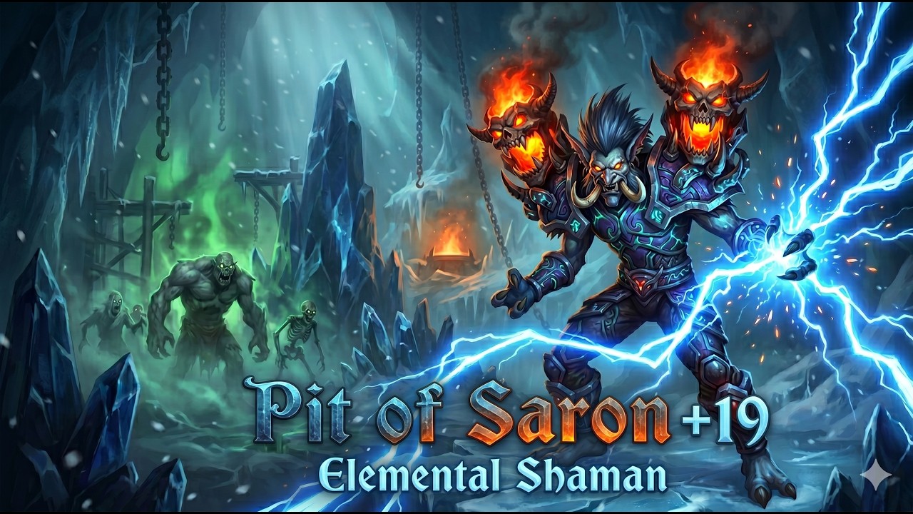 Elemental Shaman +19 Pit of Saron | Midnight S1 12.0.5