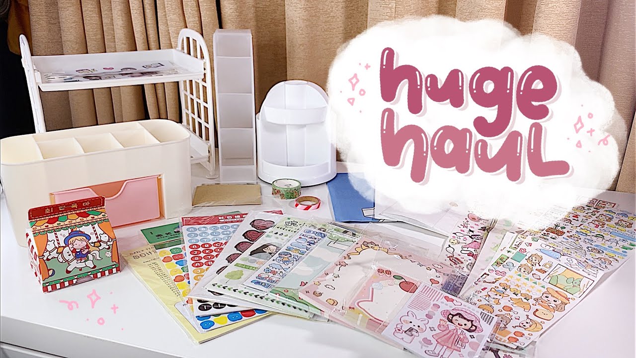 •. Huge Haul Stationery dan Organizer Meja Murah!! || Stationery Haul #28 .• Indonesia