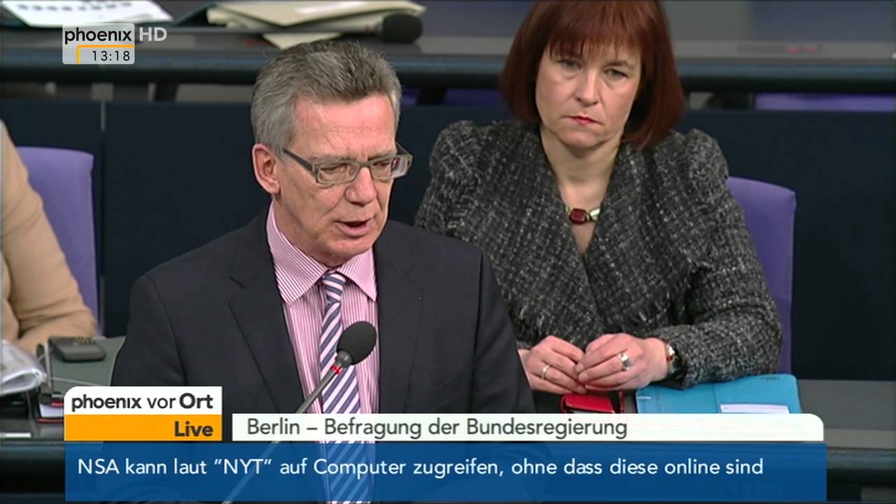 Bundestag - Befragung der Bundesregierung am 15.01.2014