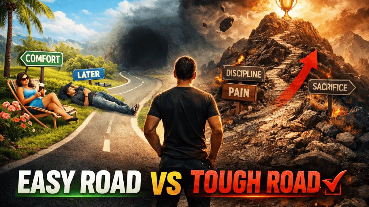 EASY ROAD VS TOUGH ROAD - The Easy Road Is Crowded. The Tough Road Changes Your Life.