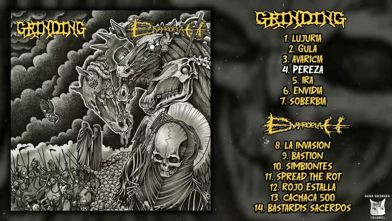 Grinding / EntröpiaH - split LP FULL ALBUM (2023 - Grindcore / Crustgrind)