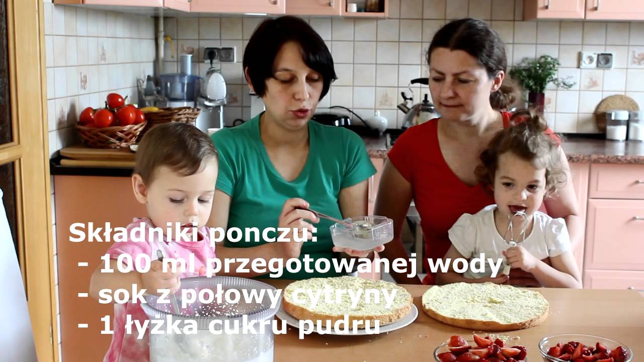 Tort śmietanowy z truskawkami