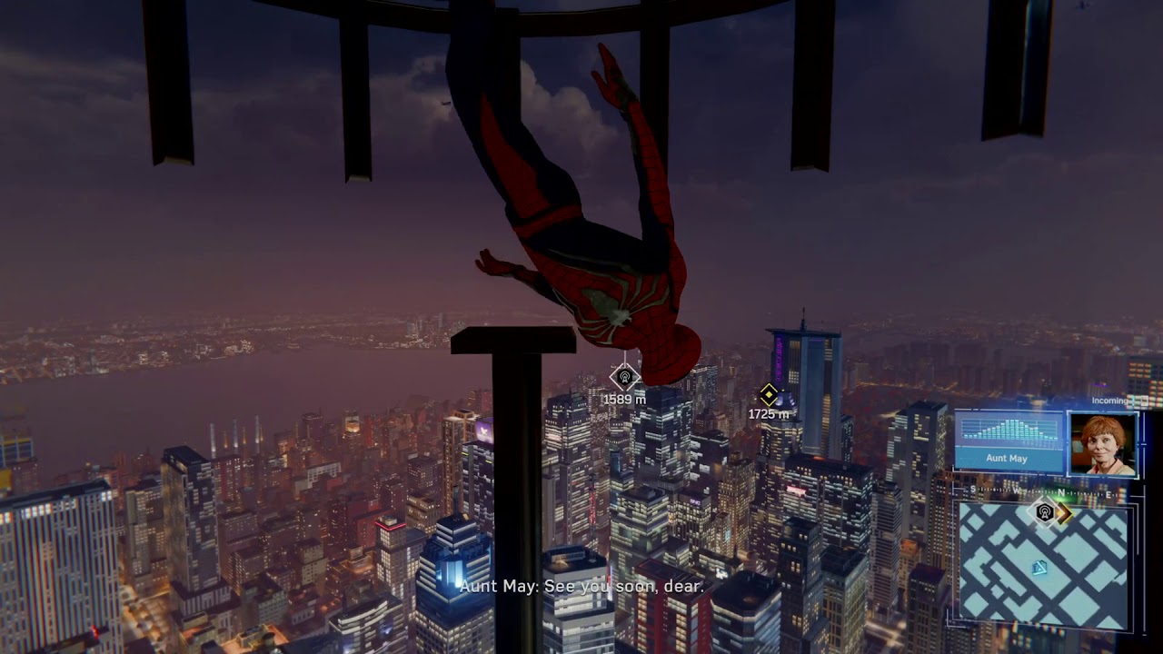 Free Falling in the Empire State Building | Spiderman (PS4)