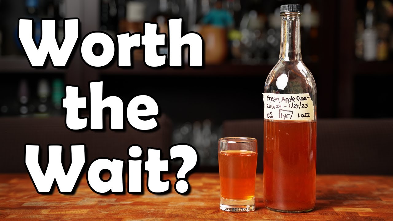 Fresh Apple Cyser Aged 1 Year 🍎| 13% Homebrew Mead Tasting & Review