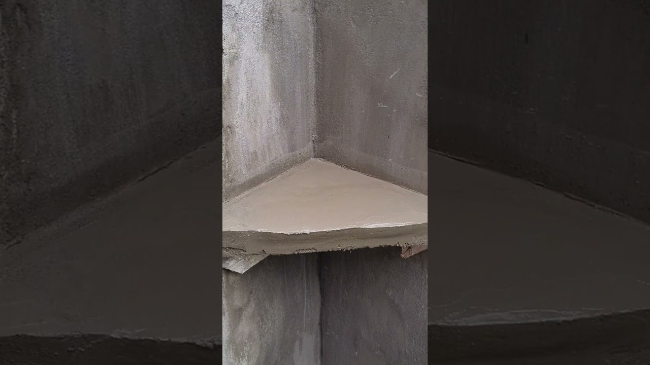 How to make floating corner shelves/ concrete shelves