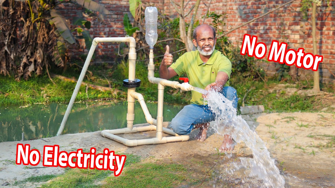 DIY Magnetic Water Pump from PVC Pipe – No Electricity Needed!