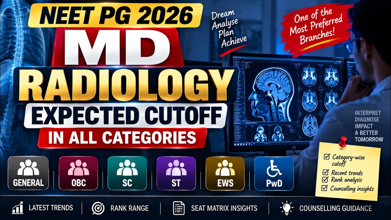NEET PG 2026 | MD Radiology Expected Cutoff &ndash; All Categories