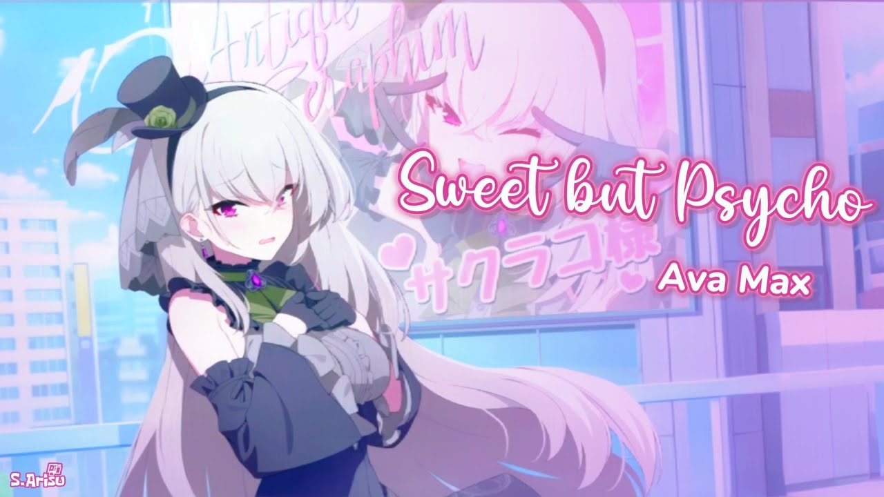 Sweet but Psycho - Ava Max [ Lyrics // Speed Up ]Sakurako (Idol) - Blue Archive Live2D