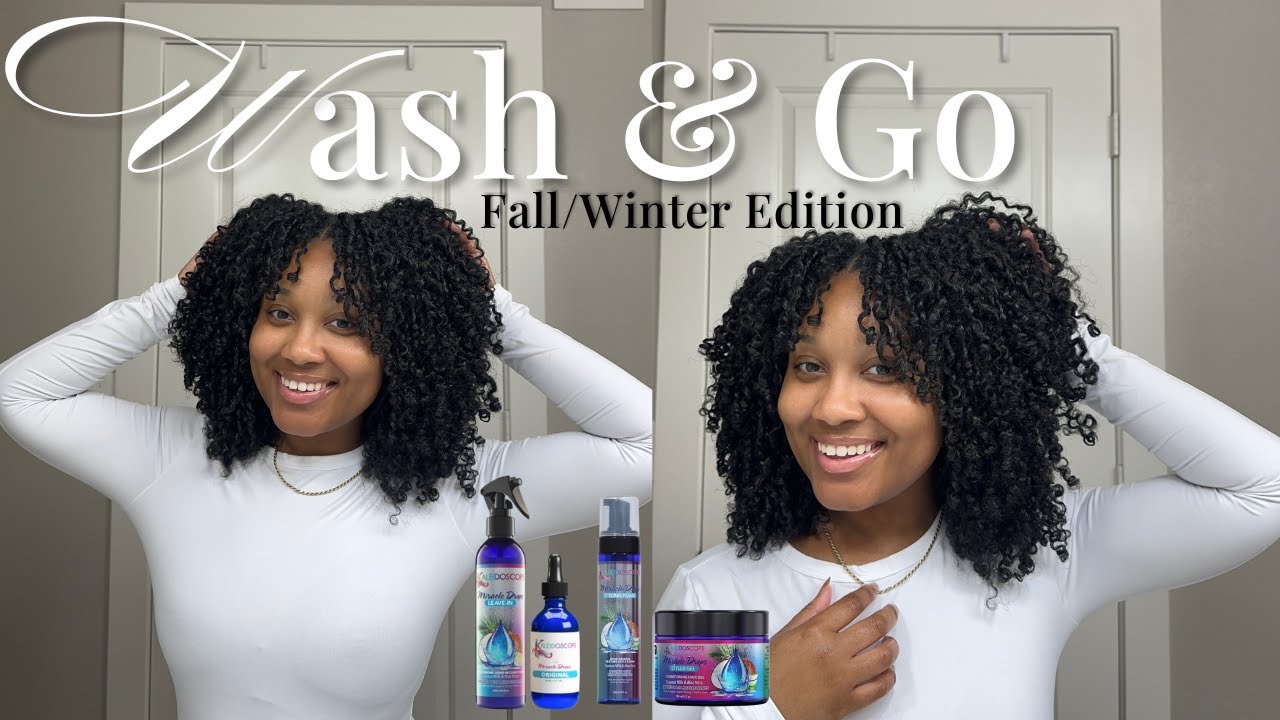 Effortless Fall/Winter Wash & Go Routine | Soft, Defined Curls with Kaleidoscope Hair Care