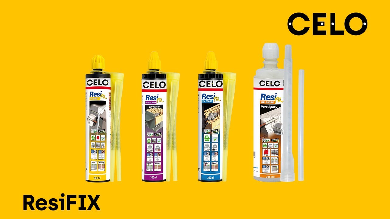 How to use chemical mortar in concrete and masonry? Fastening injection system ResiFIX CELO Fixings
