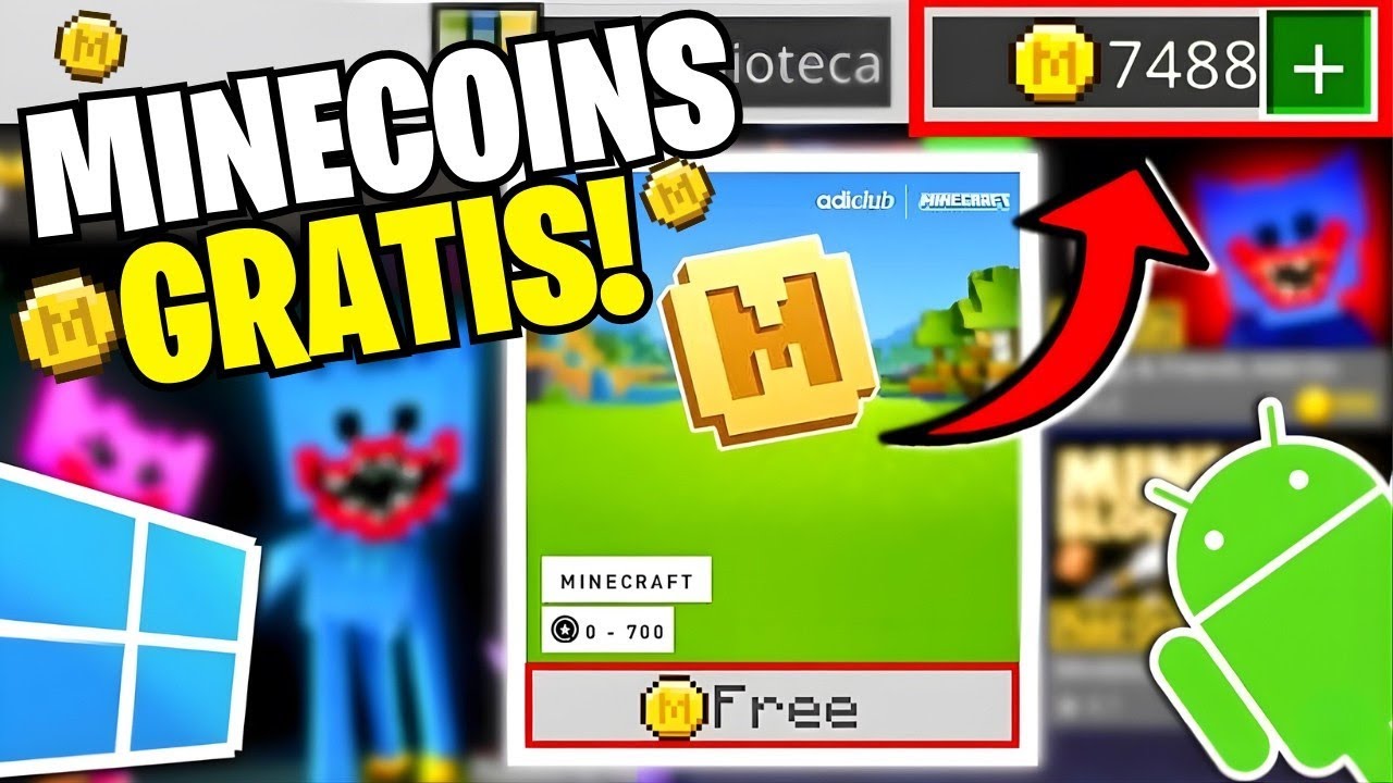 Como ter MINECOINS DE GRAÇA para comprar qualquer ADDON da MARKETPLACE do Minecraft PE