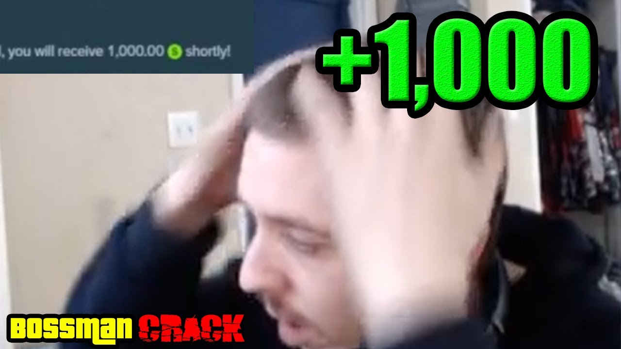 Bossmanjack wins $1,000 giveaway.  Hilarity ensues.