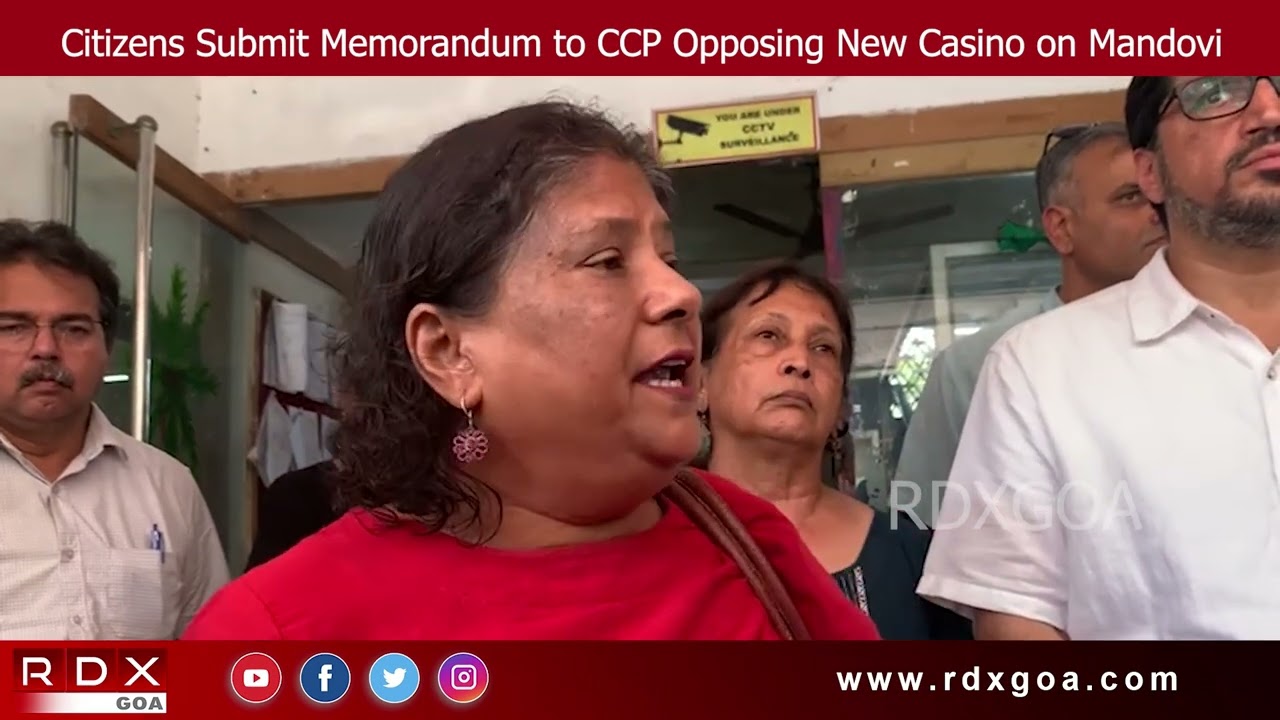 Citizens Submit Memorandum to CCP Opposing New Casino on Mandovi