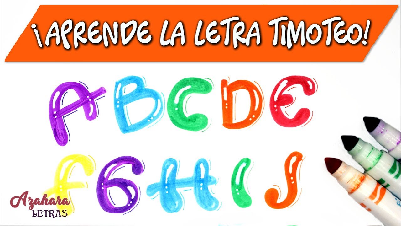 🎈 CREA la letra TIMOTEO DESDE 0: [ALFABETO EN MAYÚSCULAS]