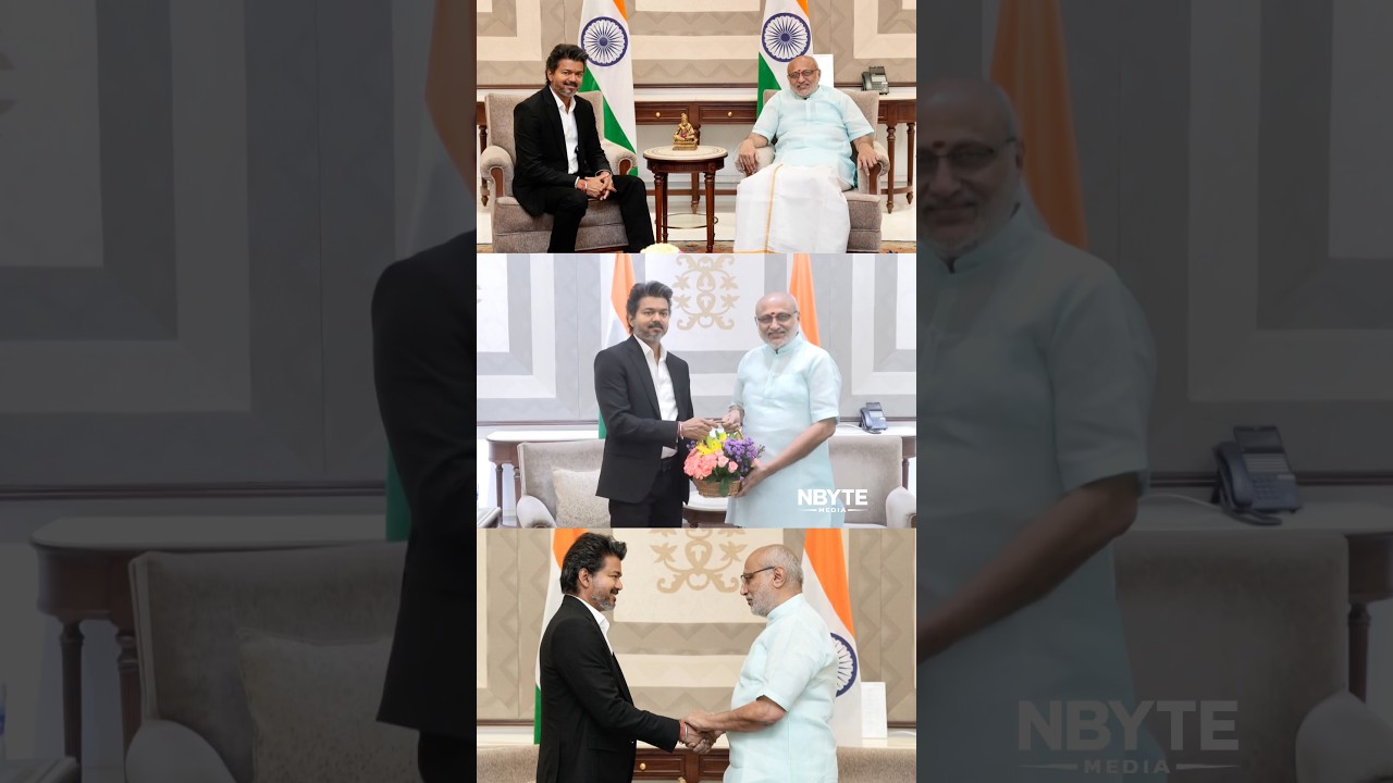 CM Vijay Meet VICE President CP Radhakrishnan 🔥