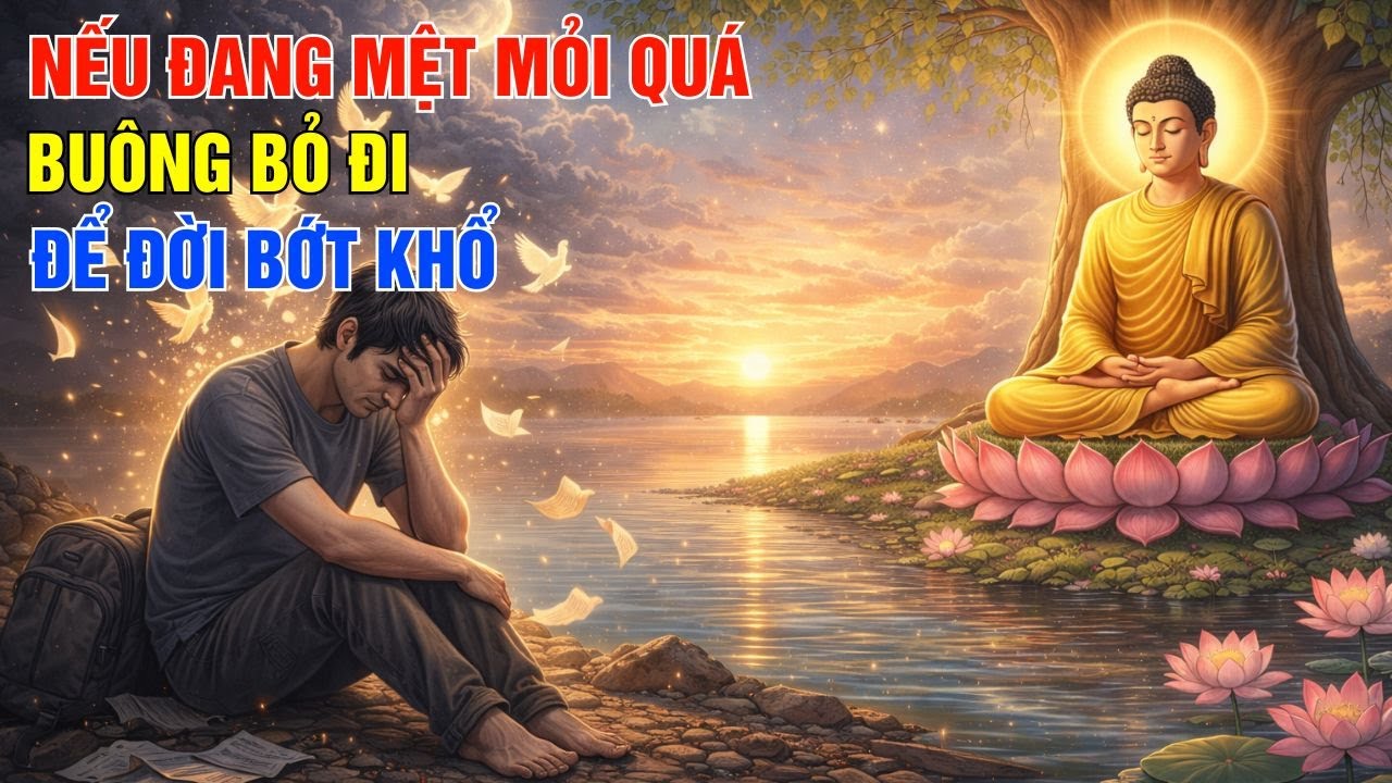 Lời Phật Dạy - Ai Đang Quá Mệt Mỏi, Hãy Buông Bỏ Đi - Đừng Gồng Nữa Để Đời Bớt Khổ - Nghe Rất Thấm!