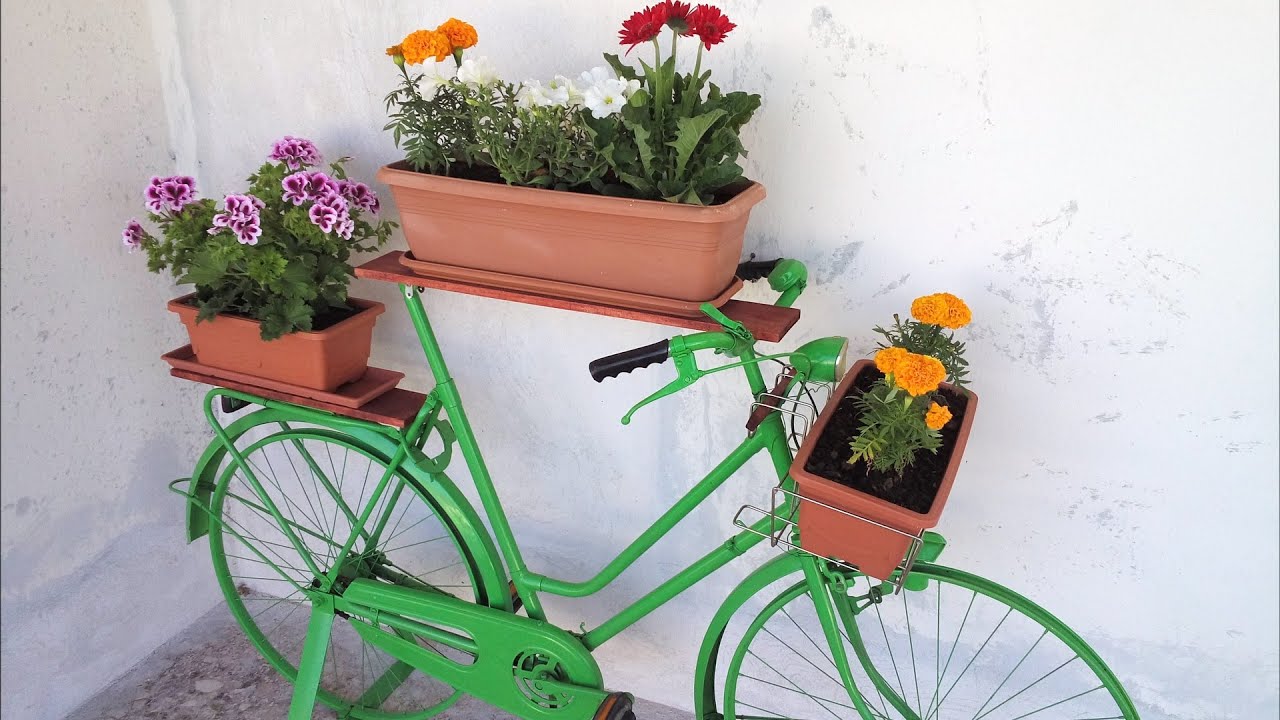 Convert your Bike into a Flower Box
