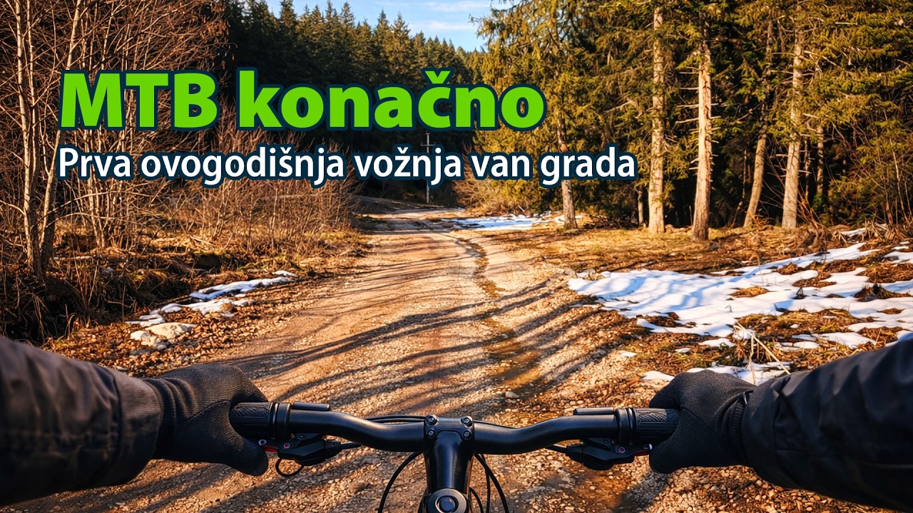 Konačno bajkom van grada - divan dan i ledena šuma | Finally on MTB outside the city, beautiful day