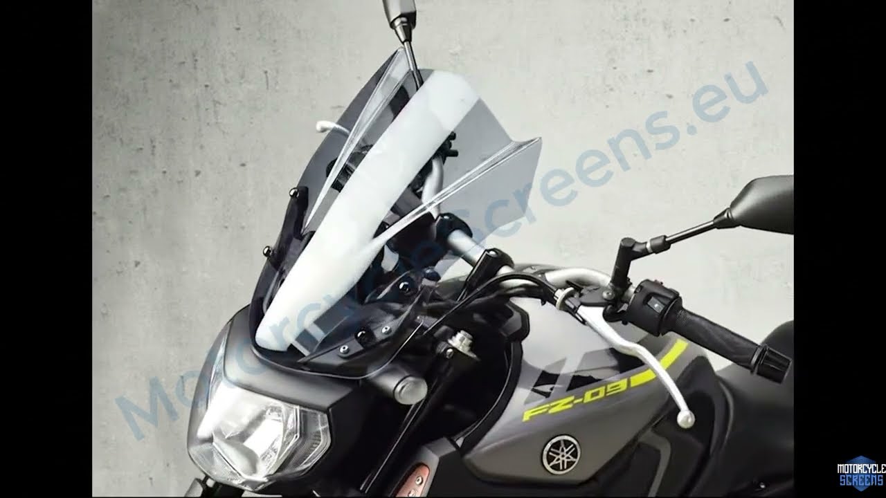 Tall Touring Windscreen for Yamaha MT-09 / FZ-09 (2013-2016) | MotorcycleScreens.eu