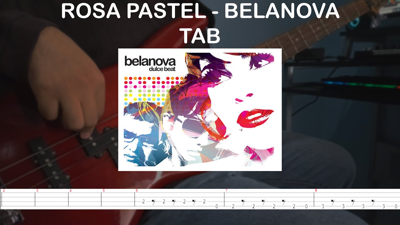 Rosa Pastel - Belanova | BASS  TAB | COVER | TUTORIAL | livan tv