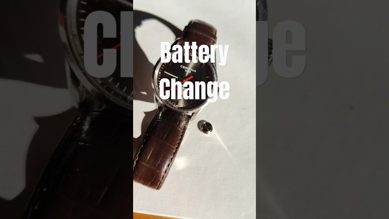 Certina Battery Change #batterychange #certina #batteryreplacement