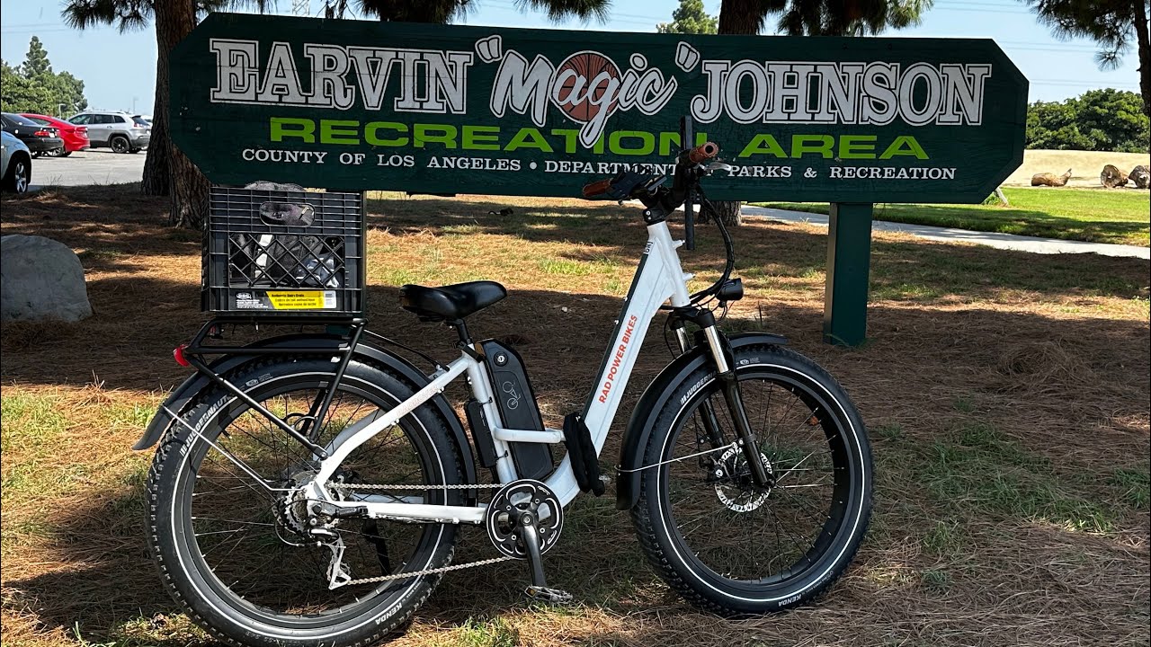 Riding at Magic Johnson Park