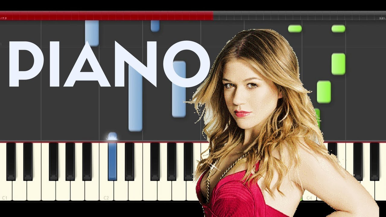 Kelly Clarkson Stronger Piano Midi tutorial Sheet app Cover Karaoke