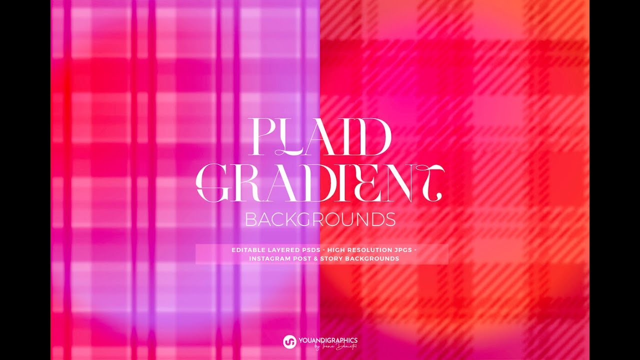 Plaid Gradient Backgrounds Stock Graphics Download