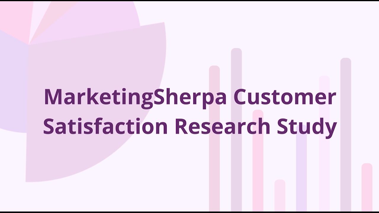 About: MarketingSherpa Customer Satisfaction Research Study