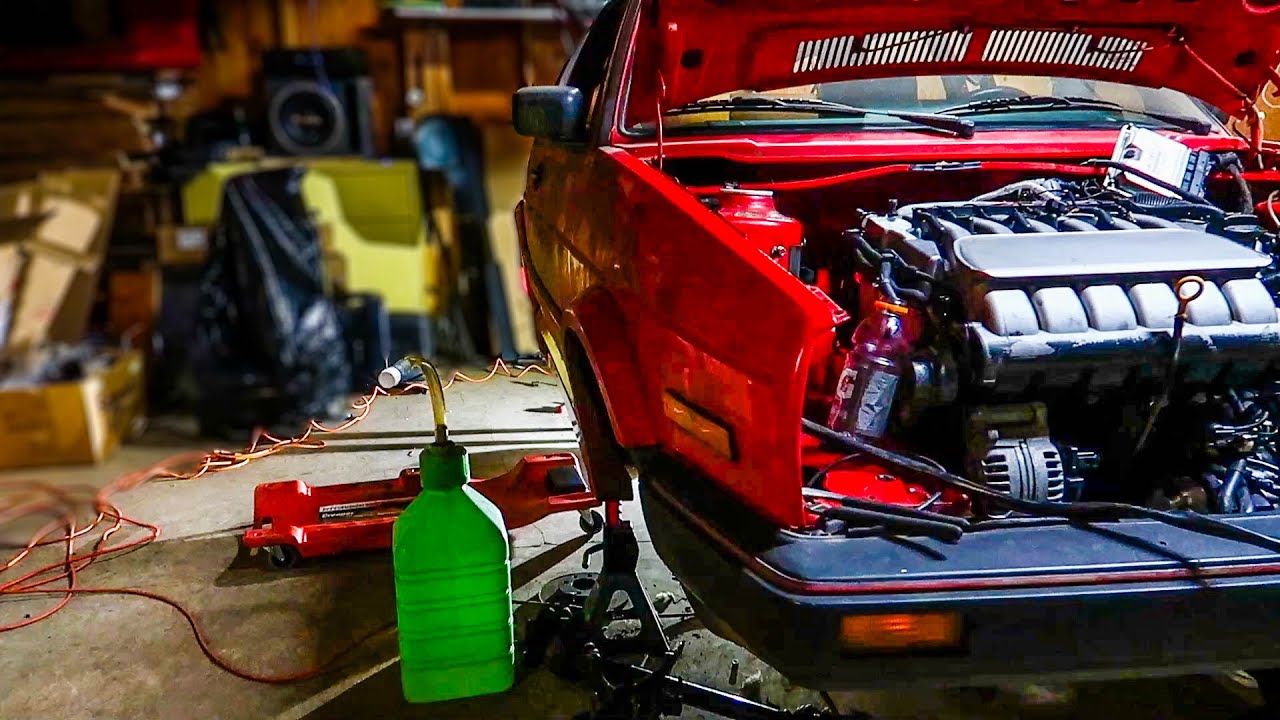 MK2 VR6 Swap Pt.7 ** Getting Fuel To The Engine ** NEW SHOP LIGHTS!