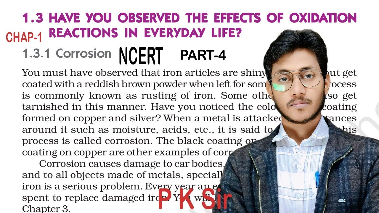 NCERT Book class-10th chemistry chapter 1|| part-4 By P K Sir ||#cbseclass10 #chemistry #education