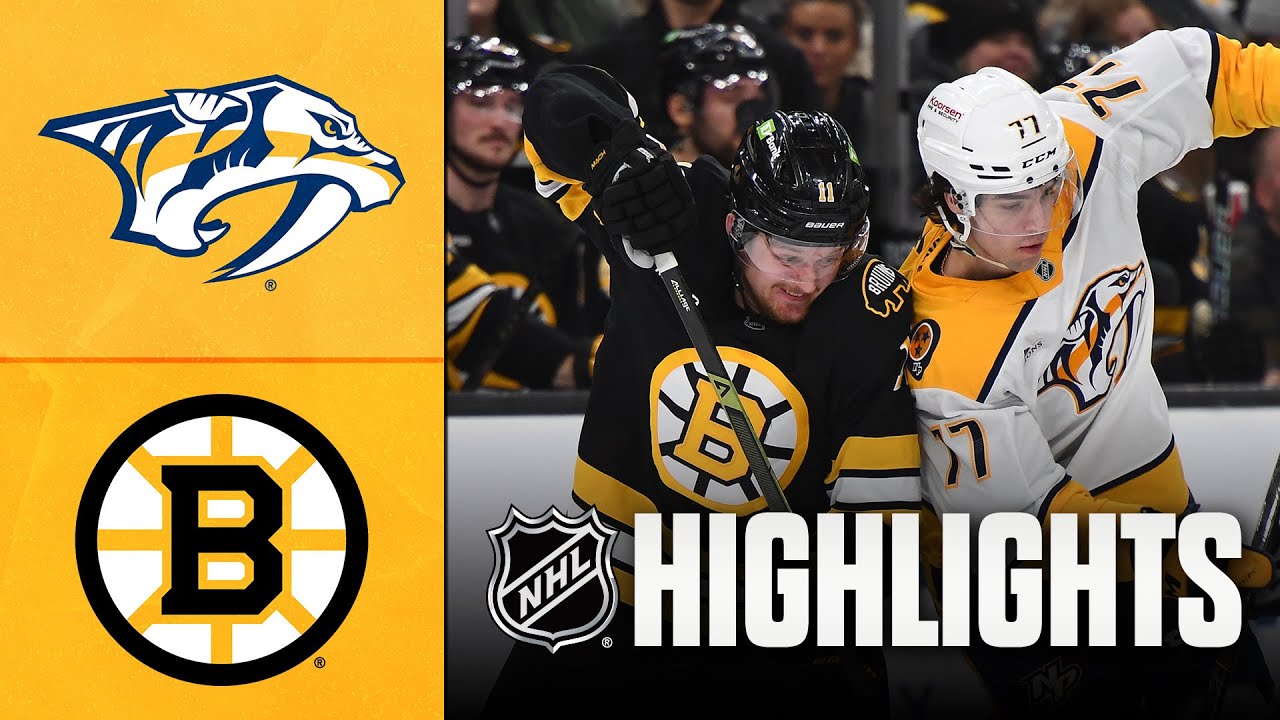 Predators vs. Bruins | NHL Highlights | January 27, 2026