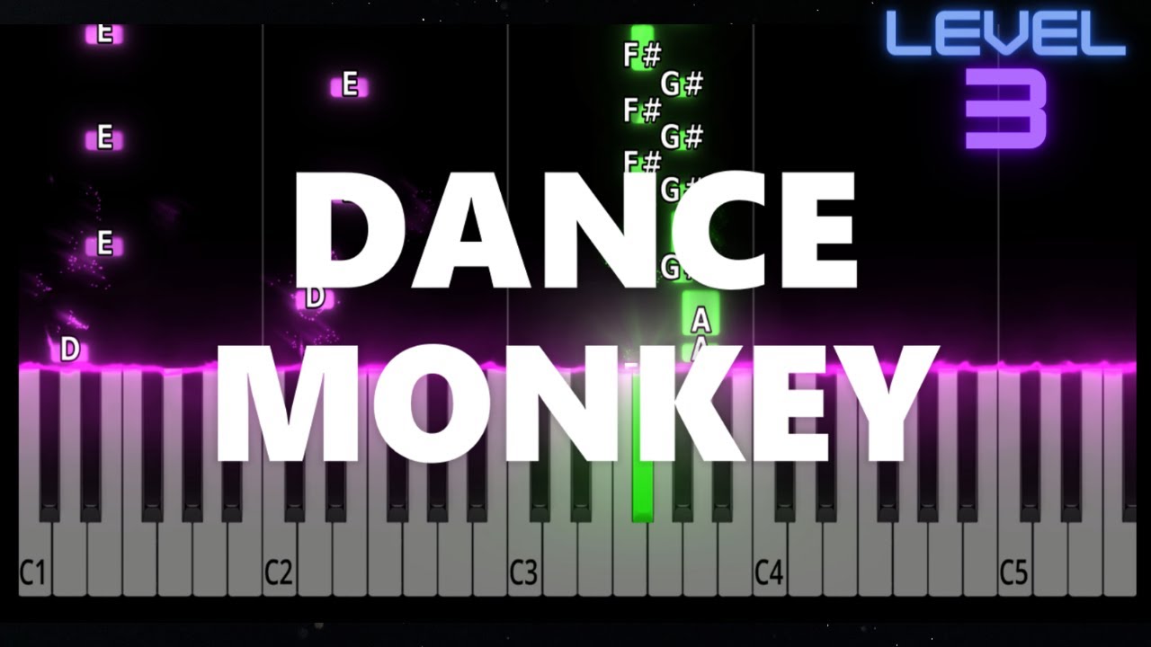 Dance Monkey - Tones and I - INTERMEDIATE Piano Tutorial