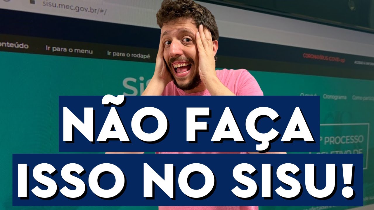 5 ERROS BOBOS QUE VOCÊ NÃO PODE COMETER NO SISU 2023!