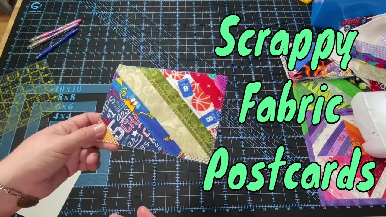 Using Scraps to Make Fabric Postcards