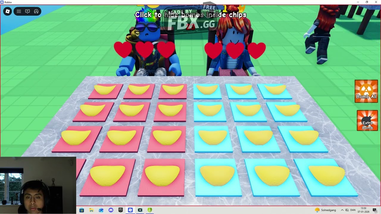 Jeg spiller Bomb Chip inde på Roblox