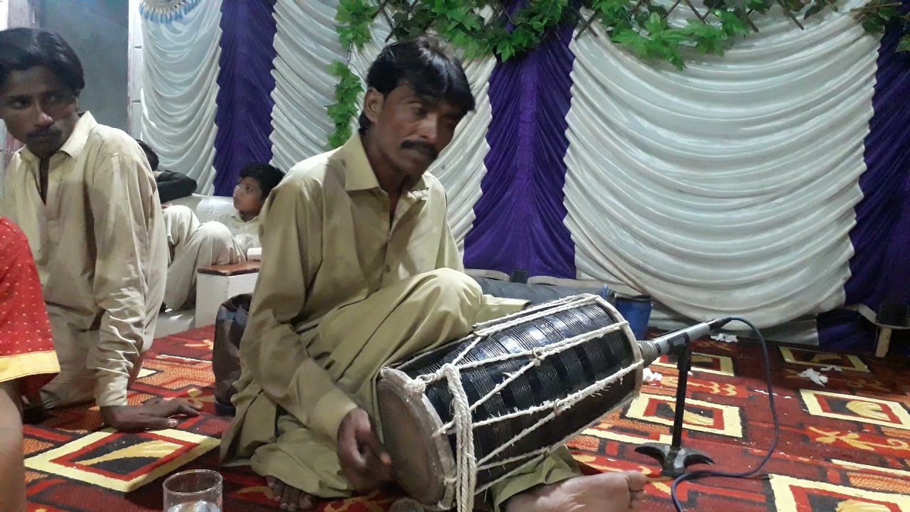 Ustad Zakir khan Umrani// famous dholak players/ sat matra mughlai