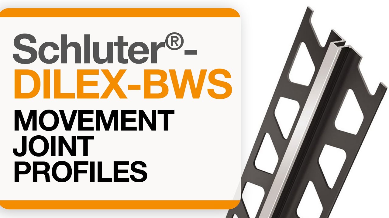 How to install a movement joint in tile: Schluter®-DILEX-BWS