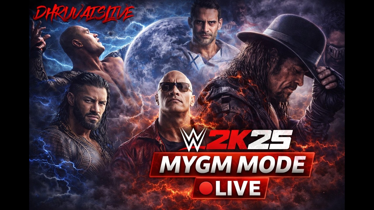 🔴 | Ultimate GM Battle 😈 NXT vs RAW vs SmackDown | WWE 2K25 LIVE | Dhruva Gaming 🔴