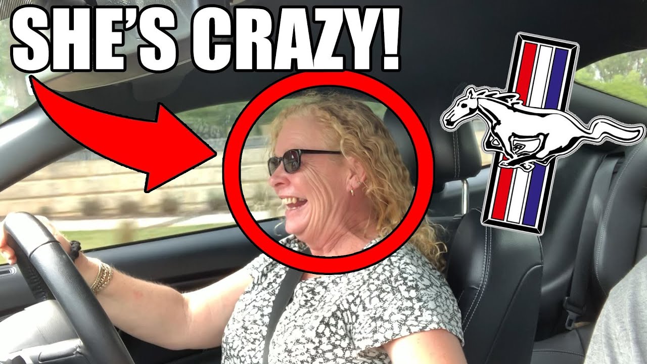 I LET MY MUM DRIVE MY MUSTANG - What could go WRONG? *FUNNY REACTION*