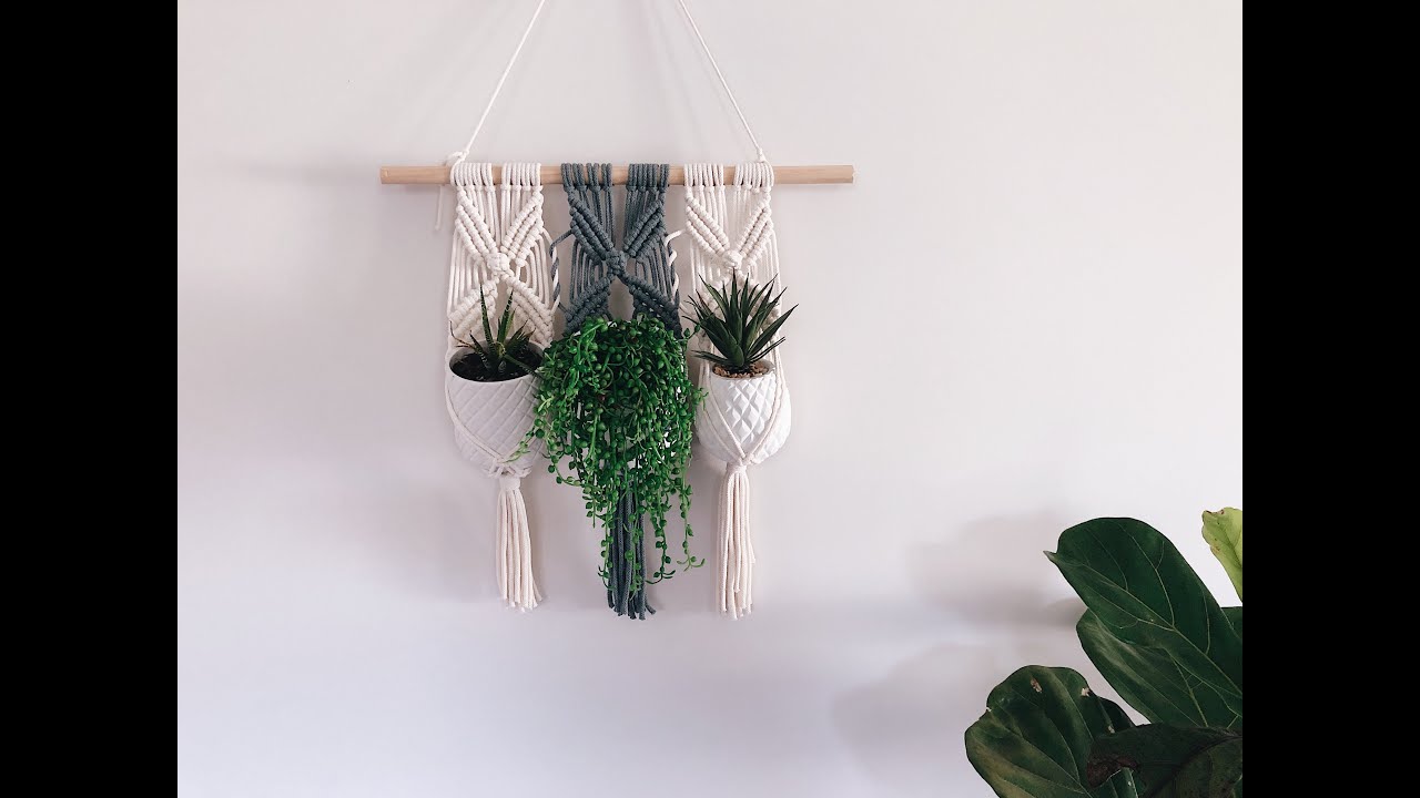 Macrame - Beginner Plant Hanger Tutorial